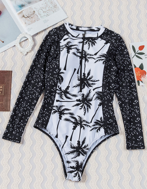 Load image into Gallery viewer, Beach Style Zip-Up One-Piece Swimsuit
